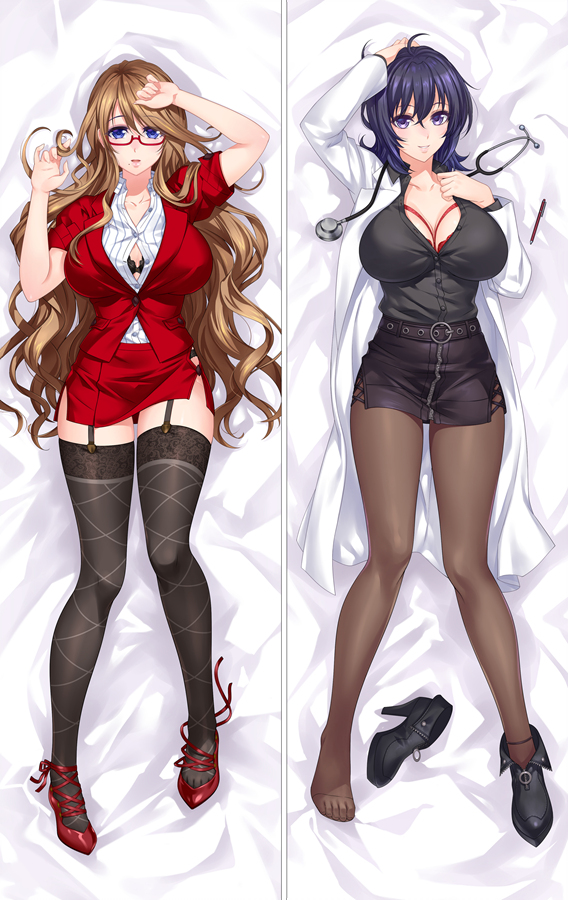 Original Ayaka and Rika Dakimakura 3d japanese anime pillow case